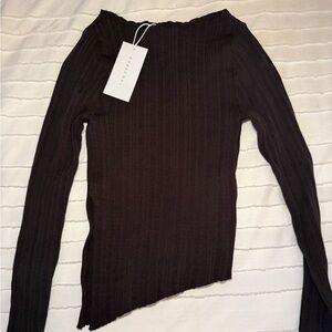 Charcoal Asymmetrical Top